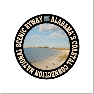 Alabama's Coastal Connection National Scenic Byway circle Posters and Art